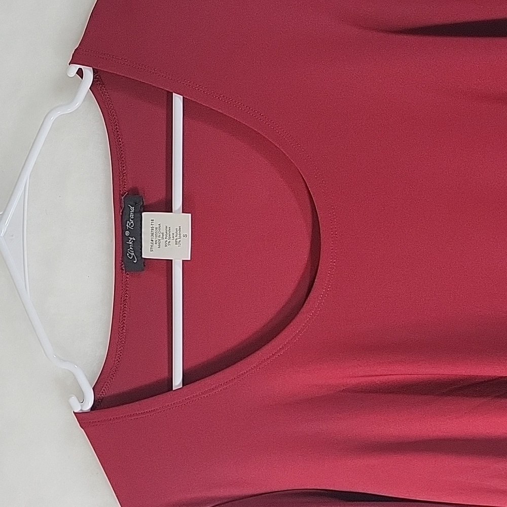 NWOT Slinky Brand Lace Trimmed Tunic Size S - Picture 7 of 8